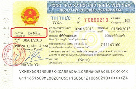 Vietnam visa