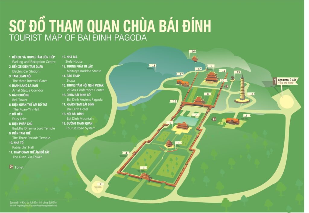 Bai Dinh - Ninh Binh Tourist Map