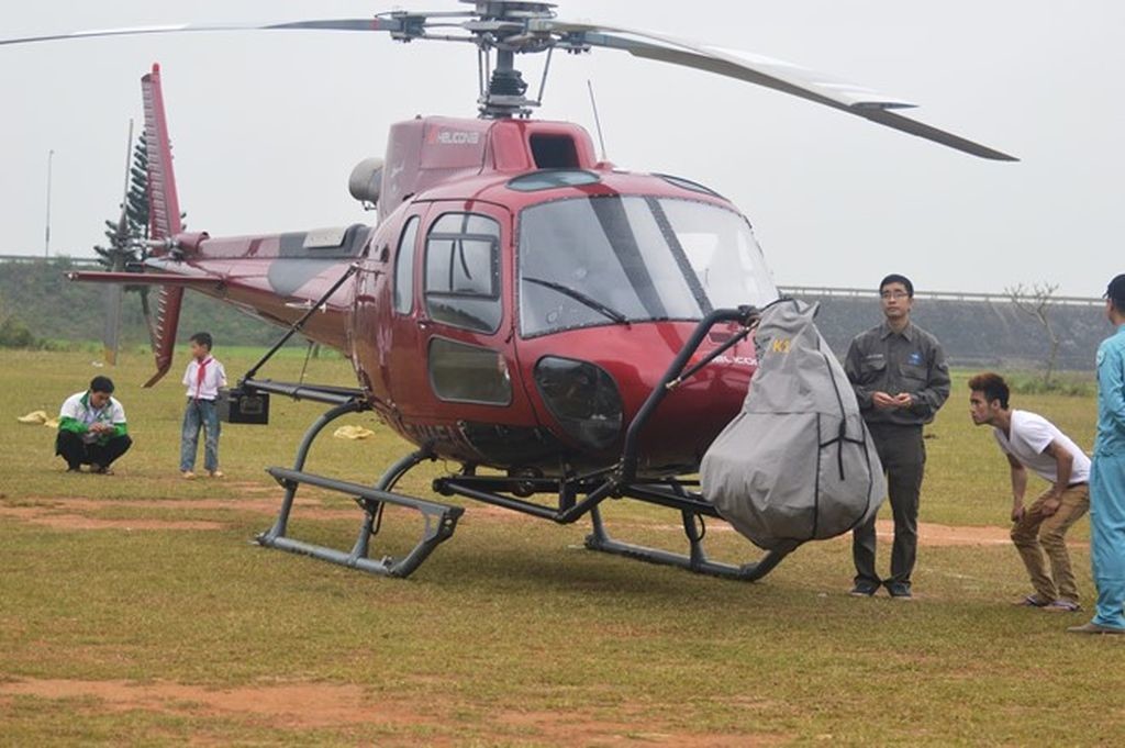 Decicated helicopter for filming