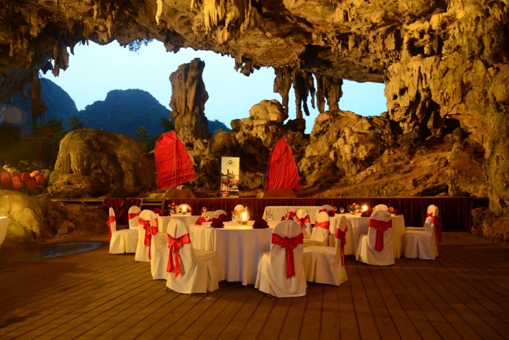 Halong Bay in Vietnam will stop meals in caves