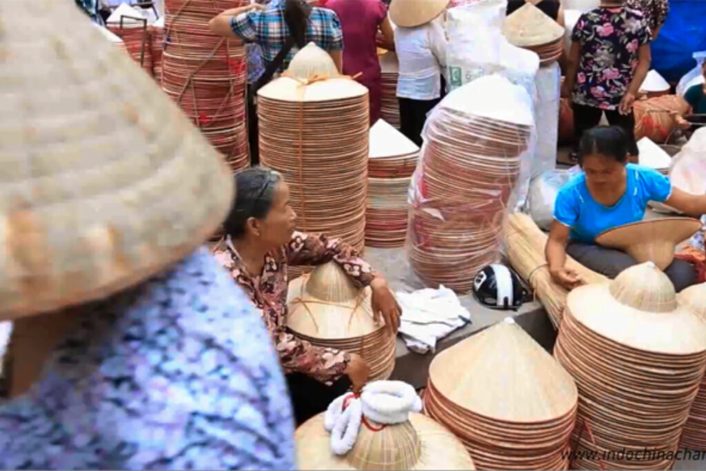 Traditional Chuong Village Hanoi with Classical Vietnamese Conical Hats