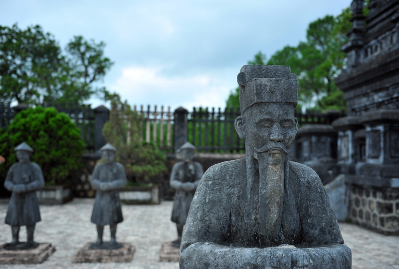 At Khai Dinh Royal Tomb in Hue, Vietnam
