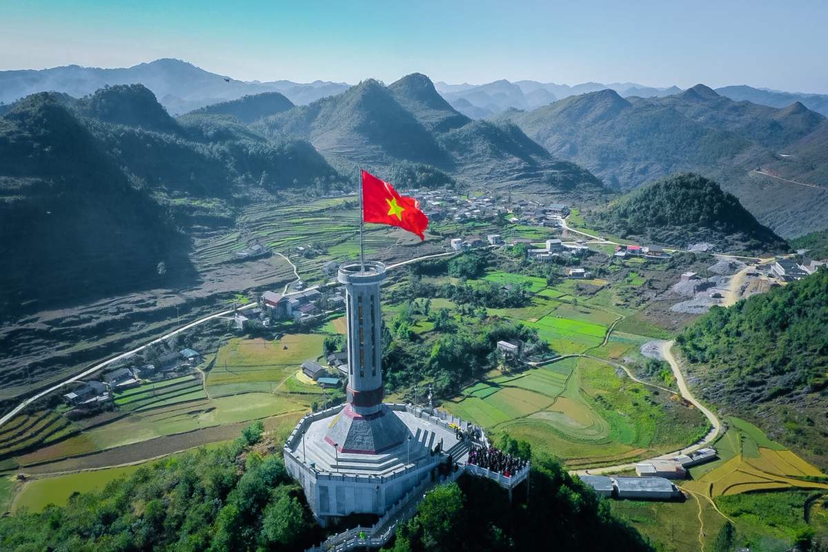 Lung Cu Flag Tower in Ha Giang, Vietnam
