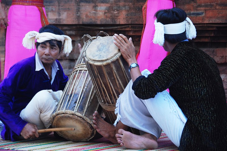 Paranung Drum at Kate Festival in Binh Thuan Province, Vietnam